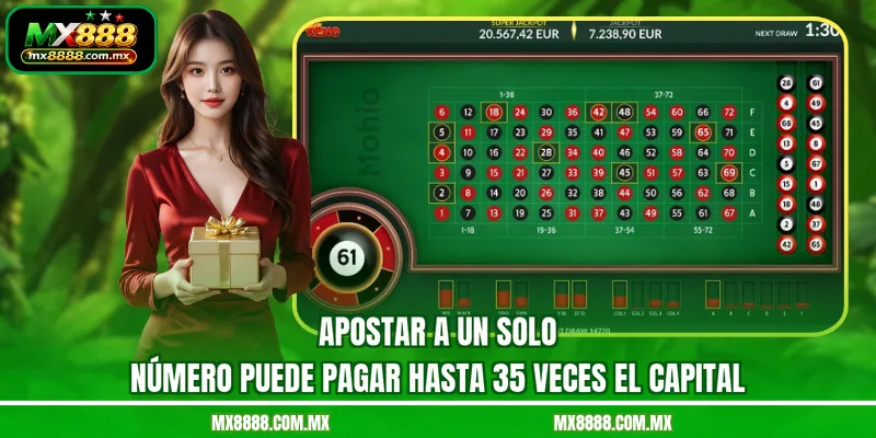 Apostar A Un Solo Número Puede Pagar Hasta 35 Veces El Capital