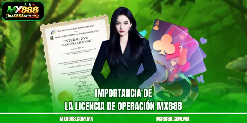 Importancia de la licencia de operación MX888