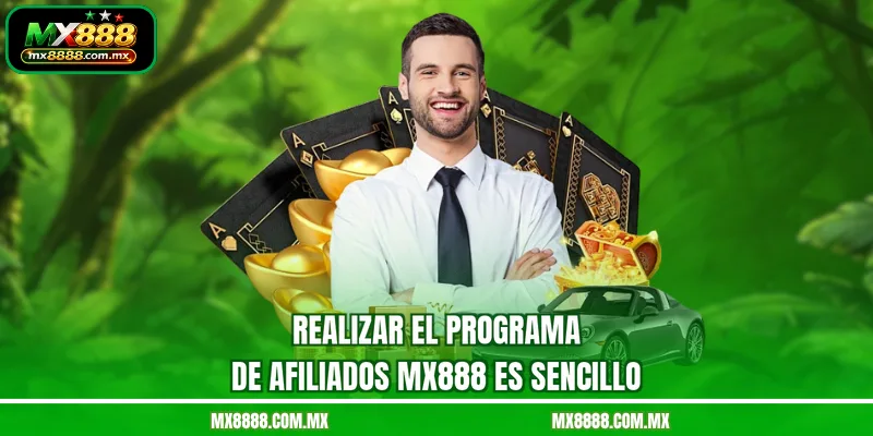 Realizar el programa de afiliados MX888 es sencillo