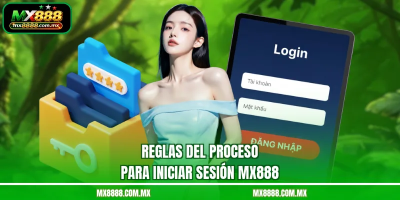 Reglas del proceso para iniciar sesión MX888