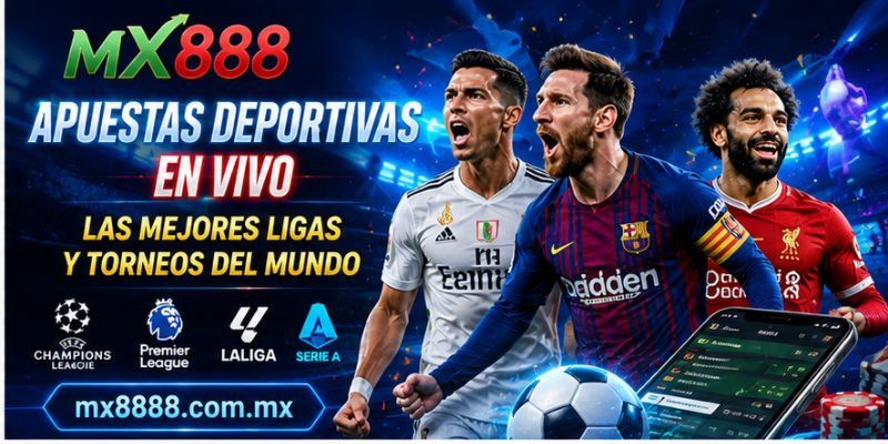 Apuestas deportivas en vivo disponibles en MX888