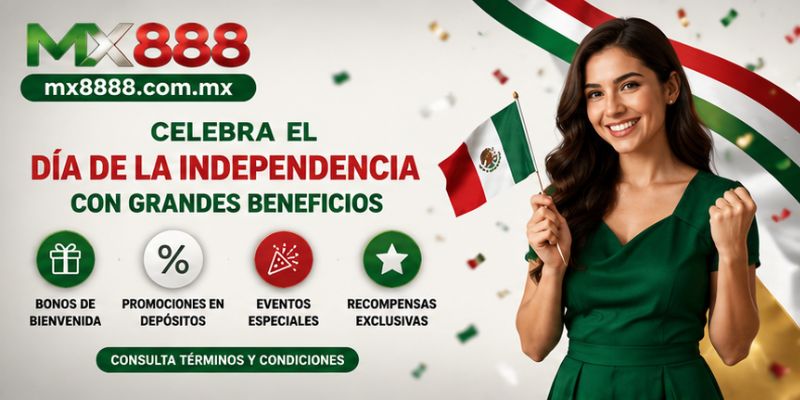 Bonos especiales del Día de la Independencia en MX888