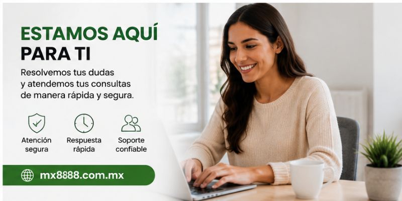 Proceso de Contacto en MX888 para resolver dudas y atender solicitudes
