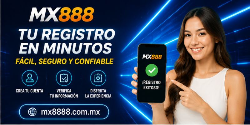 Proceso de registro rápido y seguro en MX888